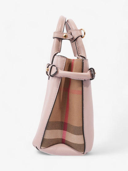 Burberry Banner Bag Pale Orchid / House Check Calfskin Leather Small