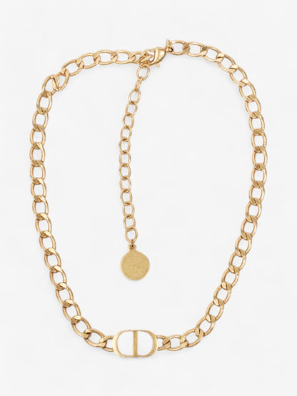 Christian Dior CD Chain Choker Gold Base Metal