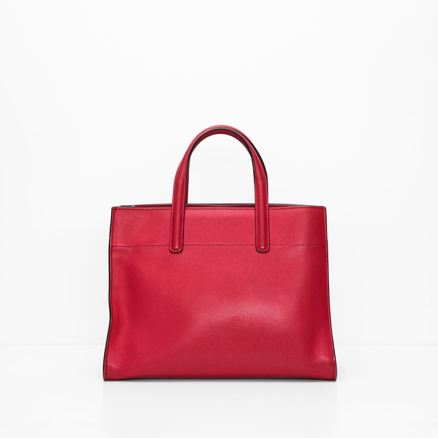 Prada Pink Saffiano Soft Leather Tote Bag