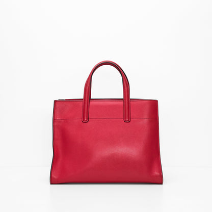 Prada Pink Saffiano Soft Leather Tote Bag