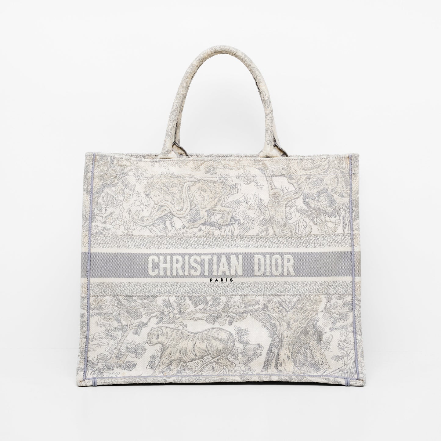 DIOR BOOK TOTE  LARGE IN GRAY
