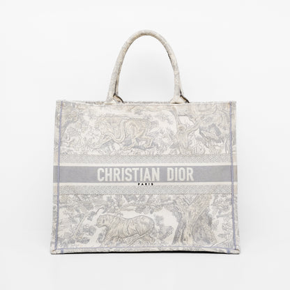 DIOR BOOK TOTE  LARGE IN GRAY
