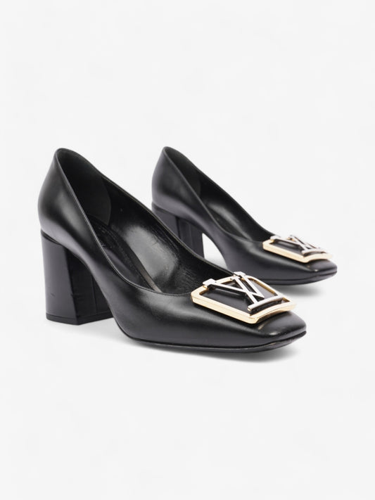 Louis Vuitton Madeleine Heels 70 Black Leather EU 37 UK 4