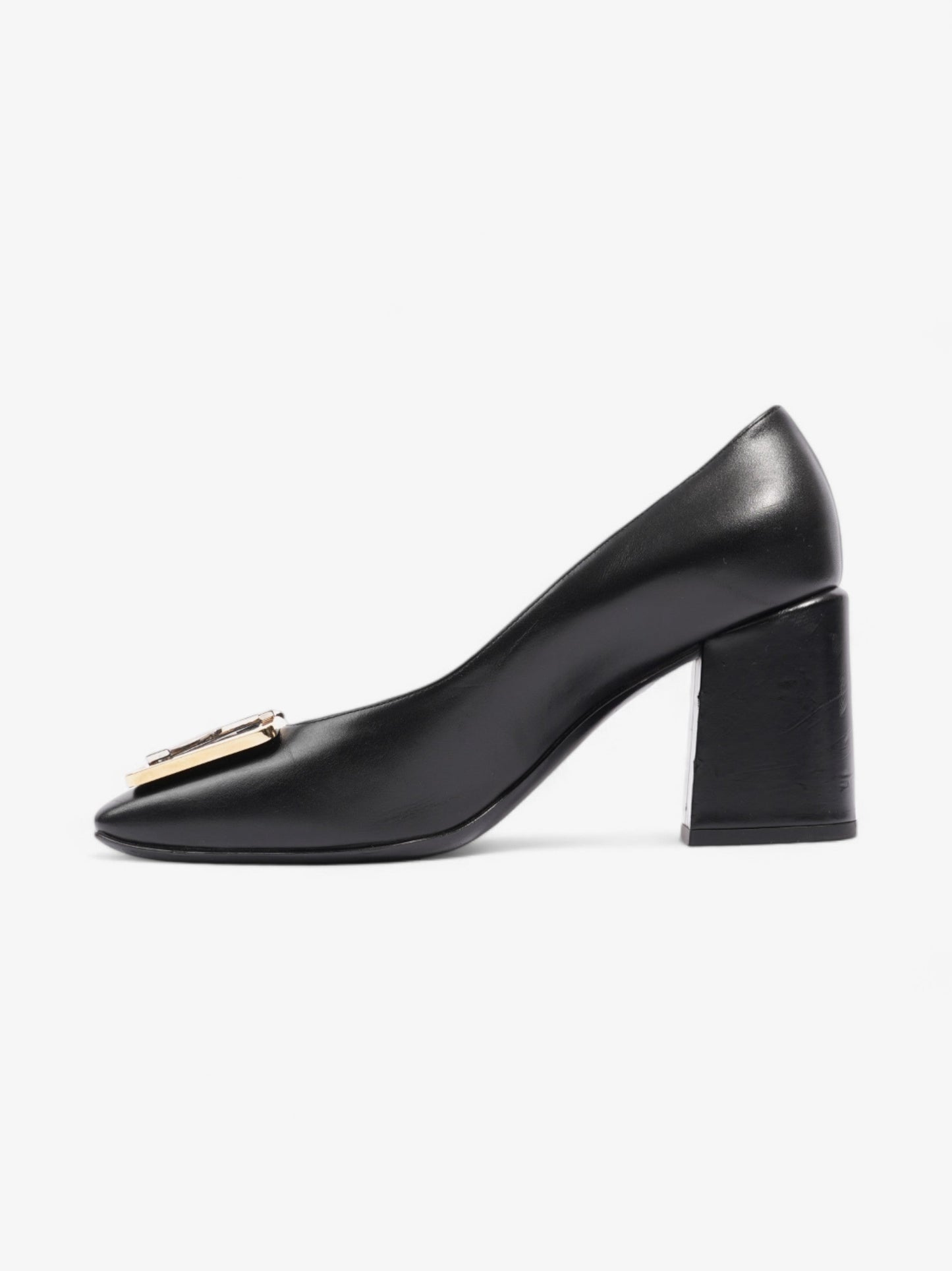 Louis Vuitton Madeleine Heels 70 Black Leather EU 37 UK 4