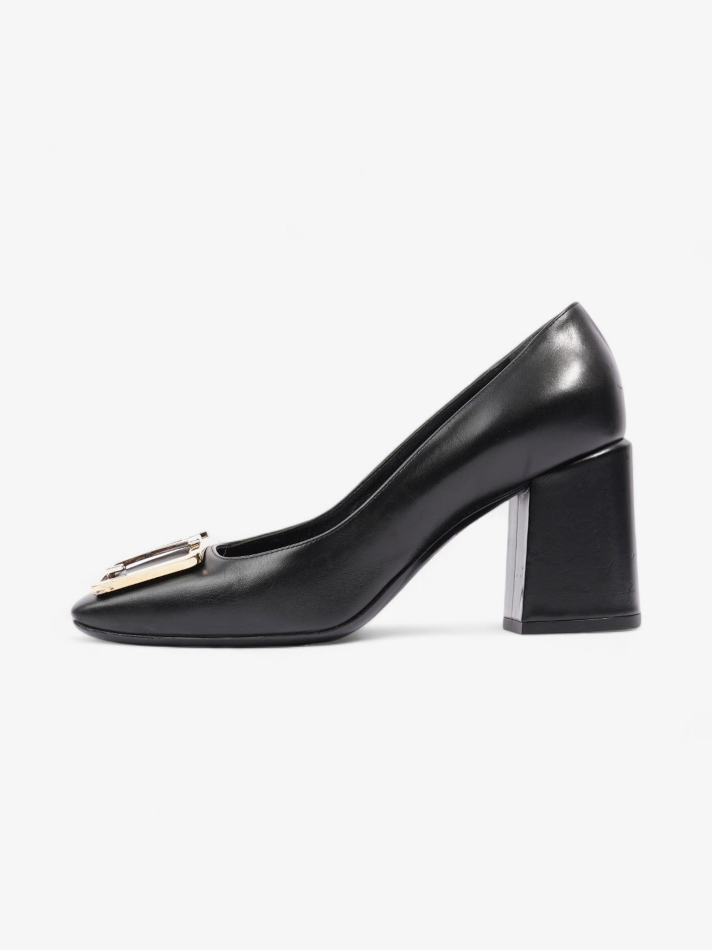 Louis Vuitton Madeleine Heels 70 Black Leather EU 37 UK 4