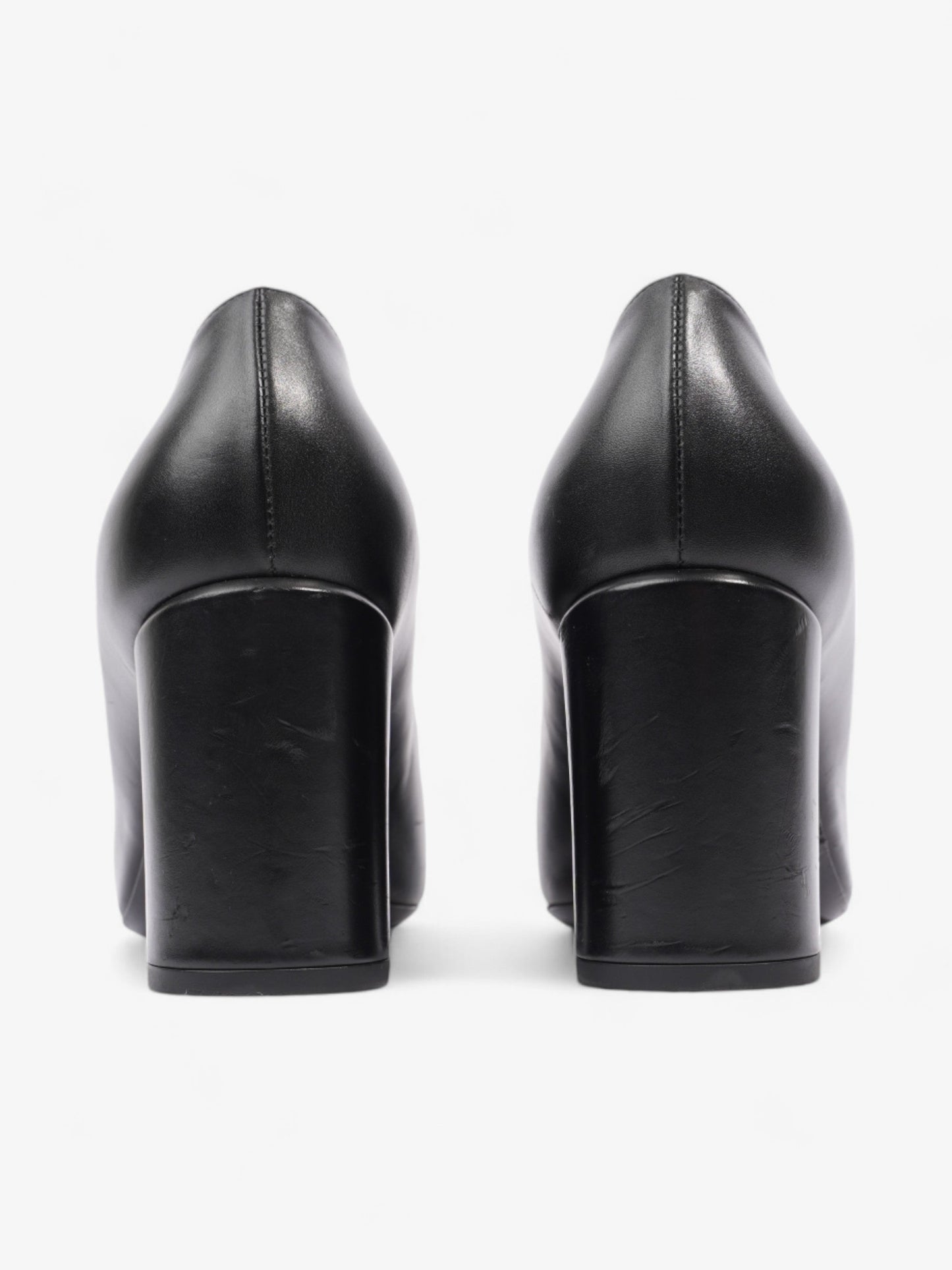 Louis Vuitton Madeleine Heels 70 Black Leather EU 37 UK 4