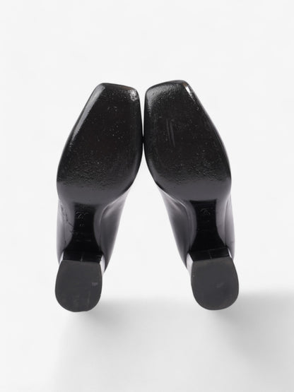 Louis Vuitton Madeleine Heels 70 Black Leather EU 37 UK 4
