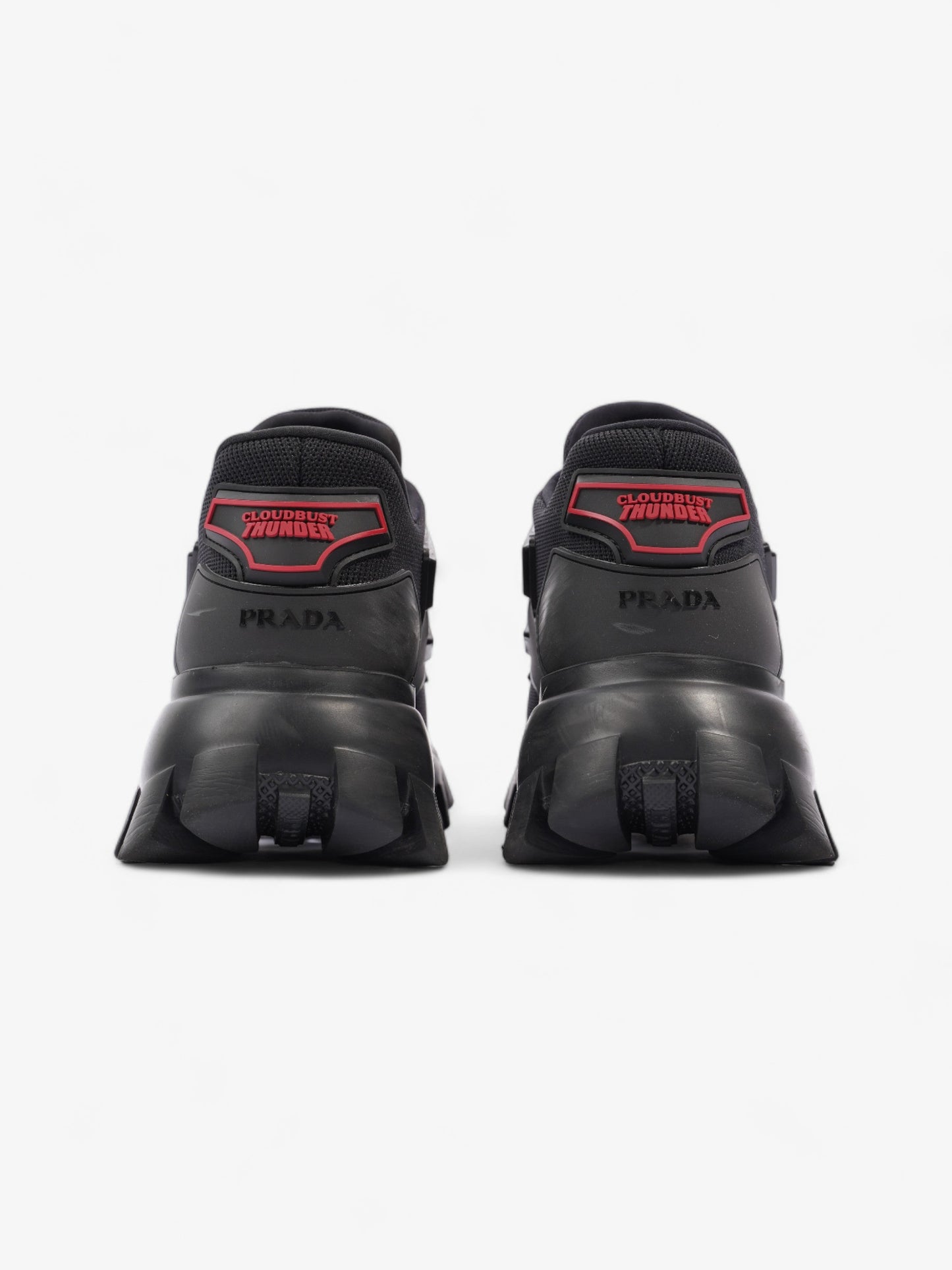 Prada Cloudbust Thunder Sneakers Black / Red Mesh EU 37.5 UK 4.5