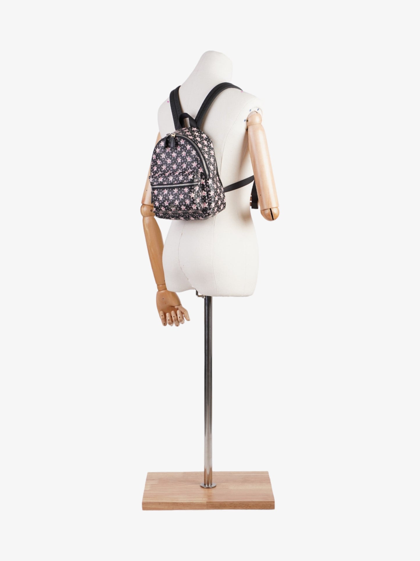 Coach Charlie Pink / Black Coated Canvas Small