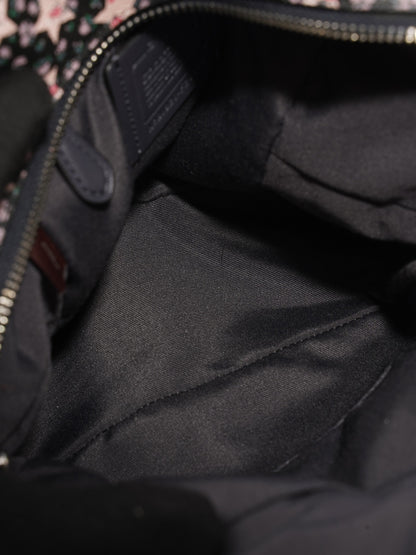 Coach Charlie Pink / Black Coated Canvas Small