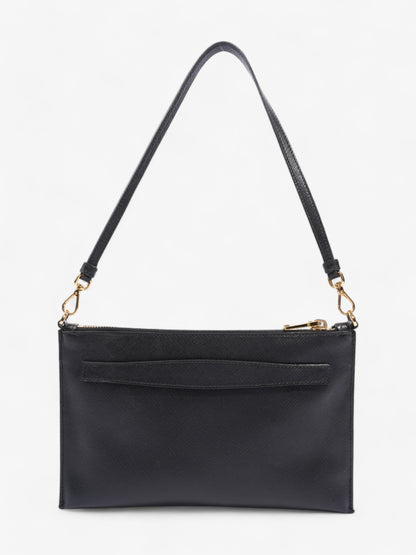 Prada Lux Pochette Black Saffiano Leather