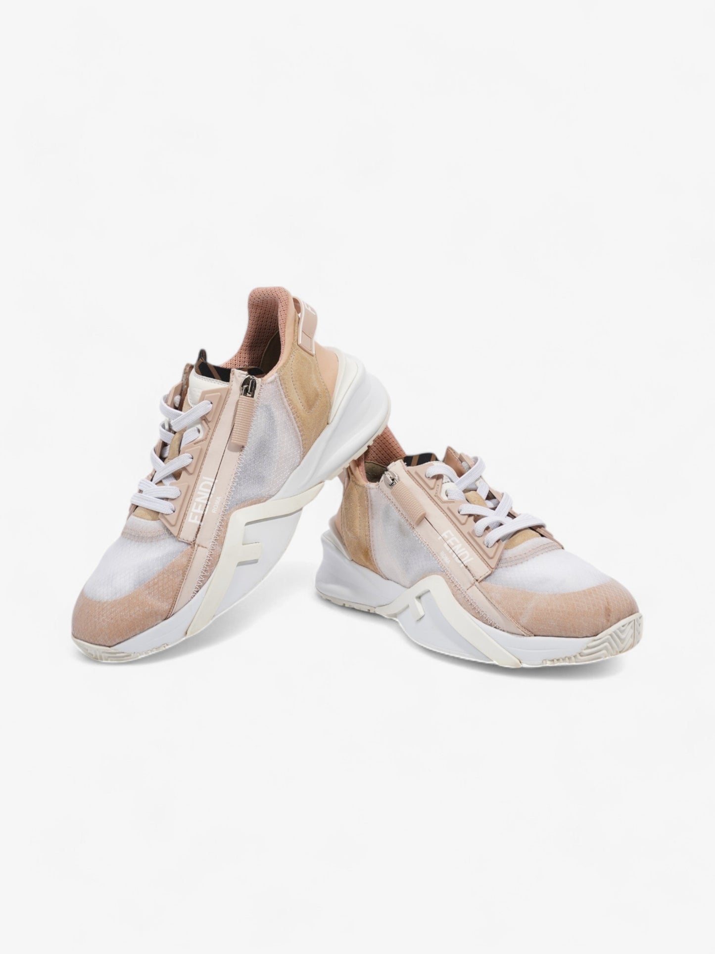 Fendi Flow Sneakers Nude / Beige  Mesh EU 37 UK 4