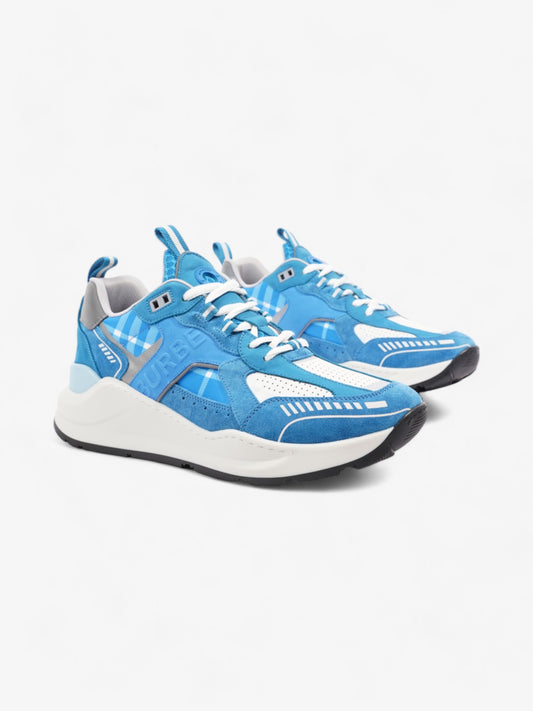 Burberry Sean Sneakers Blue  / White Suede EU 44 UK 10