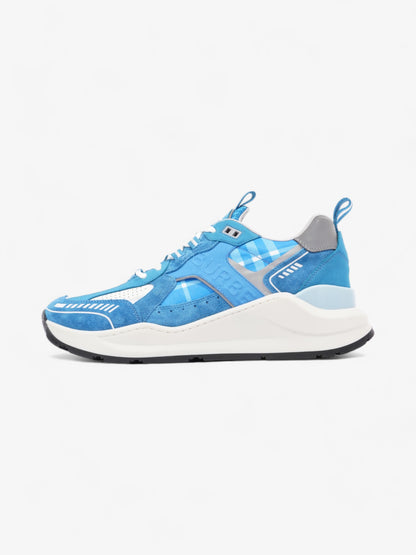 Burberry Sean Sneakers Blue  / White Suede EU 44 UK 10