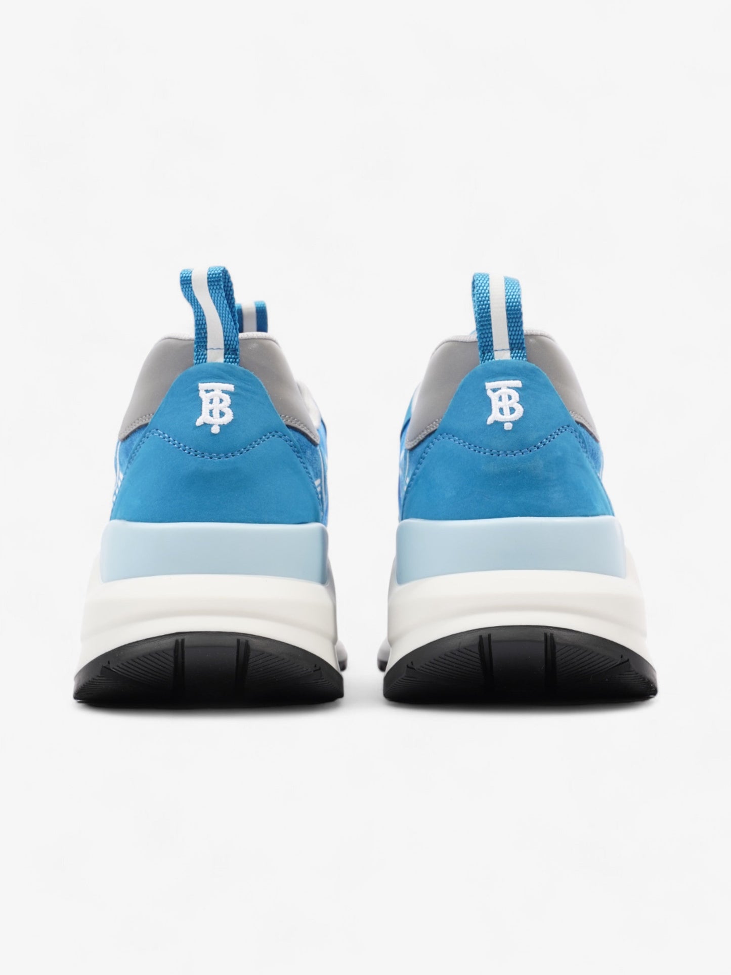 Burberry Sean Sneakers Blue  / White Suede EU 44 UK 10