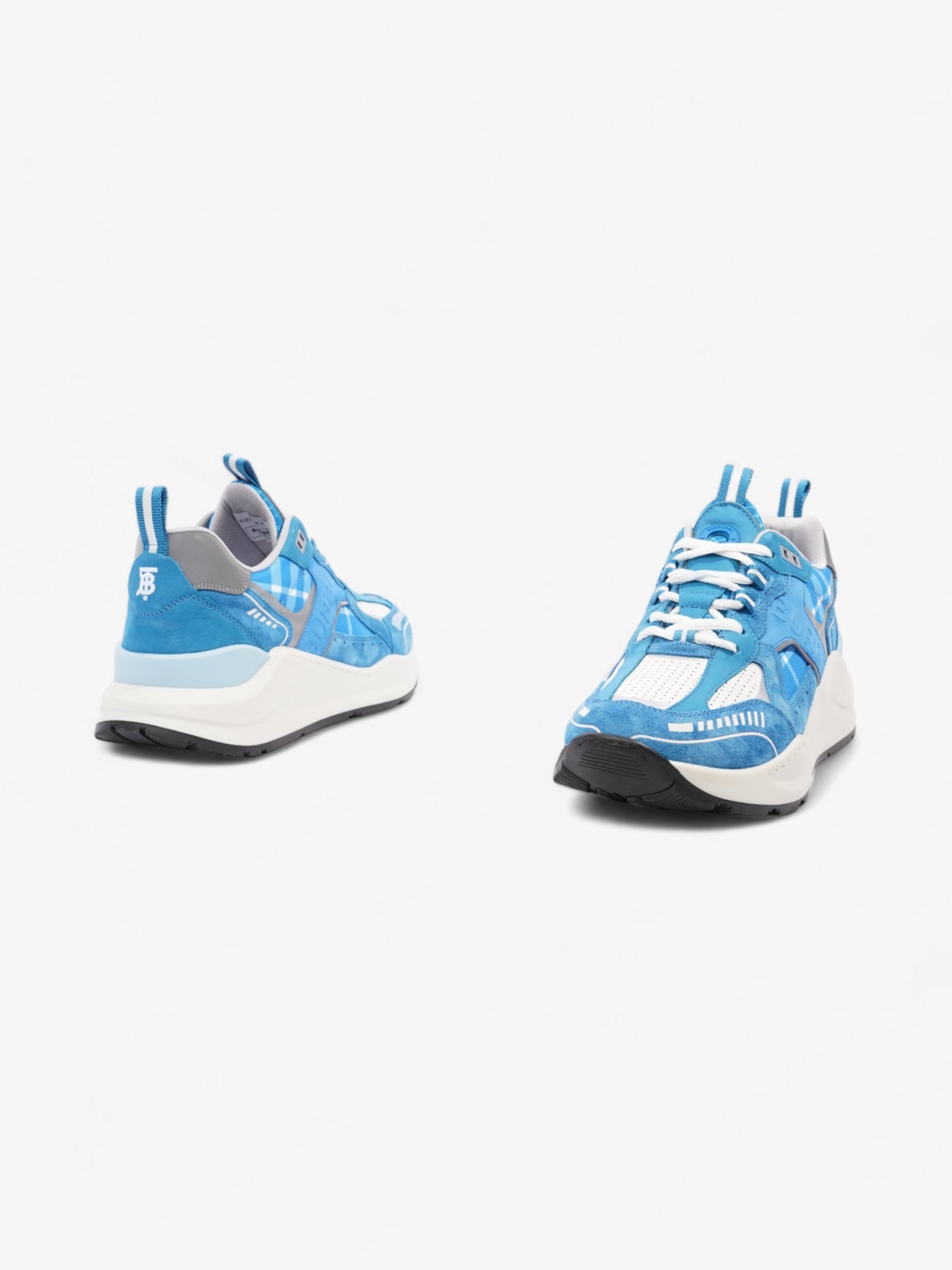 Burberry Sean Sneakers Blue  / White Suede EU 44 UK 10