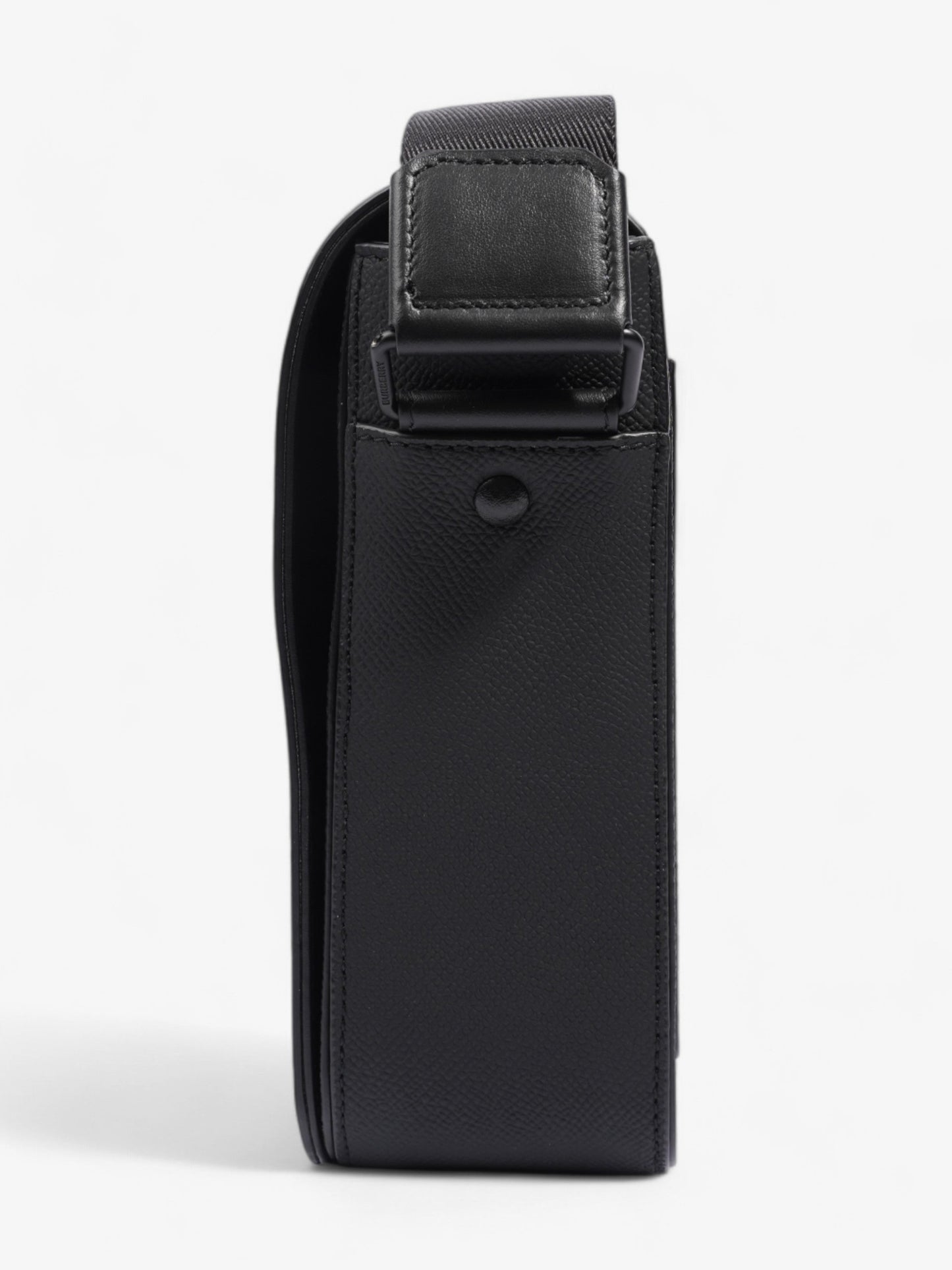 Burberry Alfred Black Grained Leather Medium
