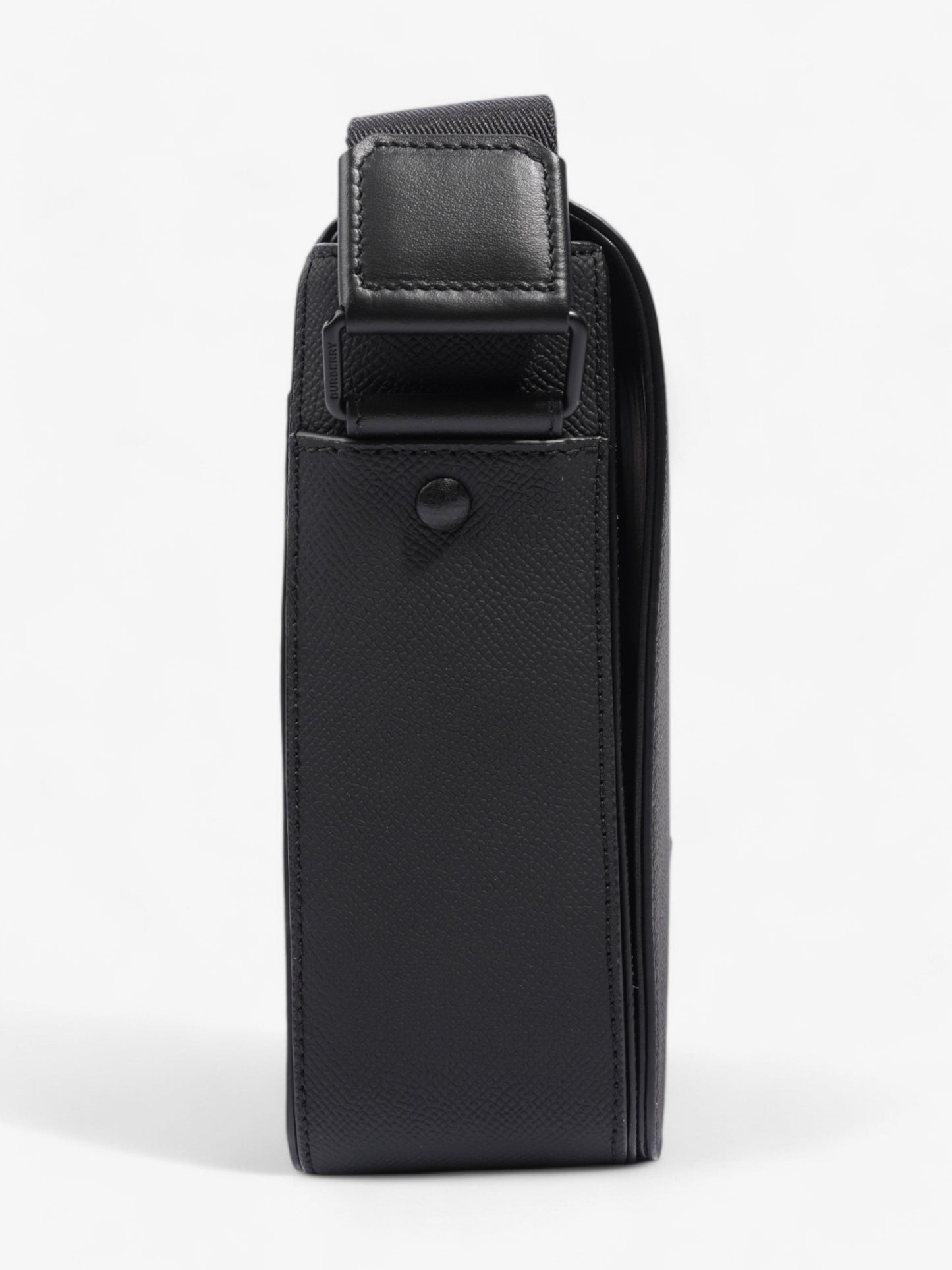 Burberry Alfred Black Grained Leather Medium