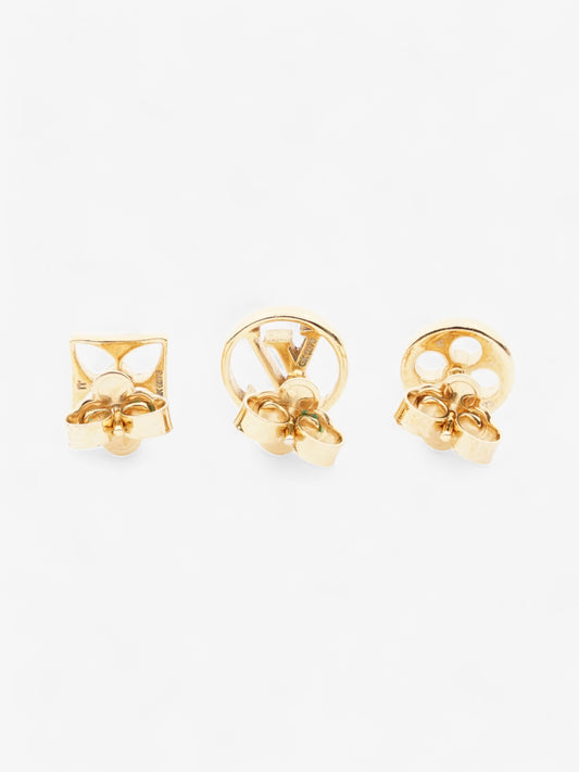 Louis Vuitton Crazy In Lock Earrings Set Gold Base Metal