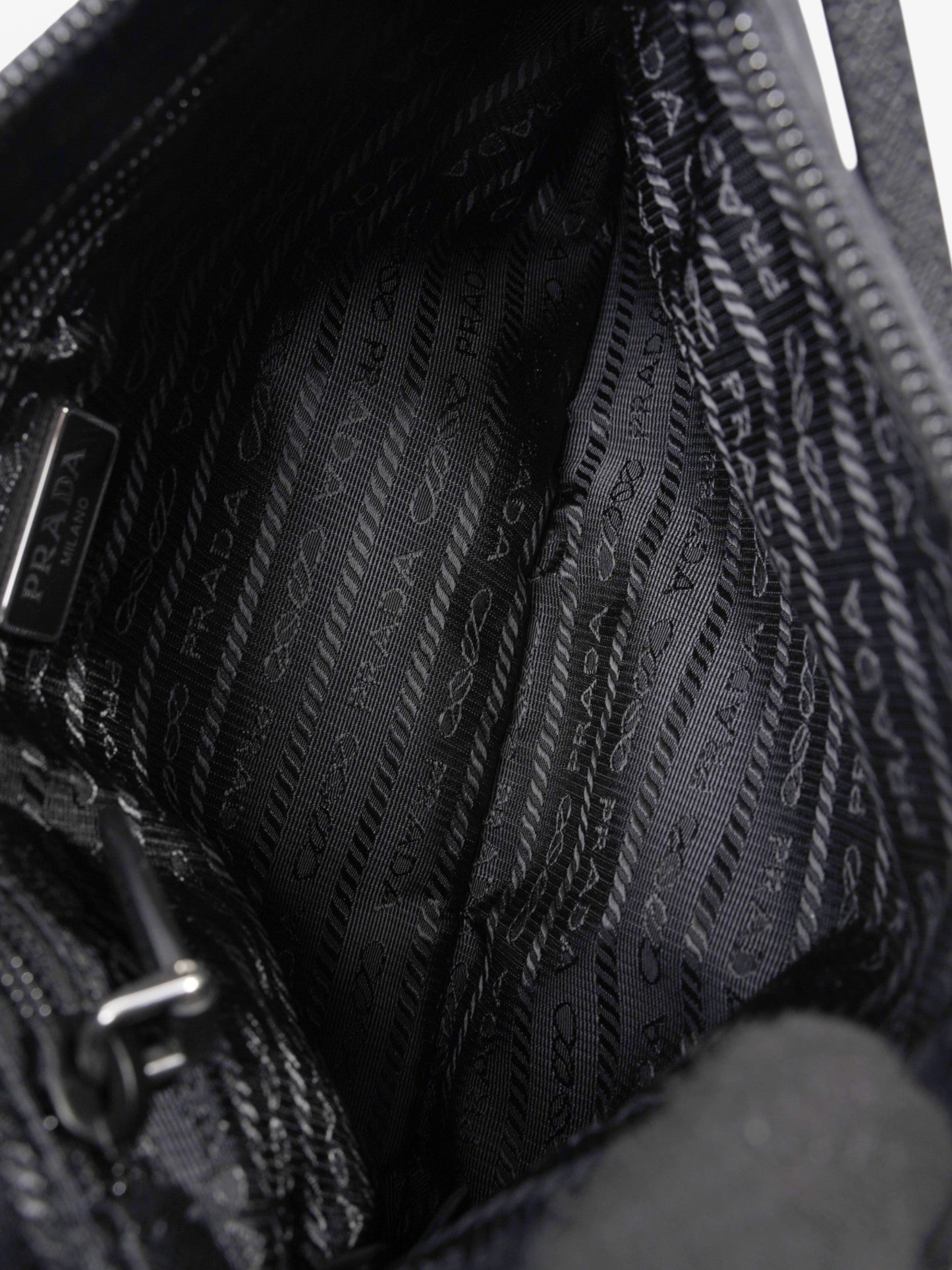 Prada Shoulder Bag Black Re Nylon Mini