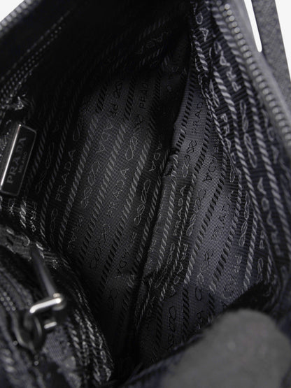Prada Shoulder Bag Black Re Nylon Mini