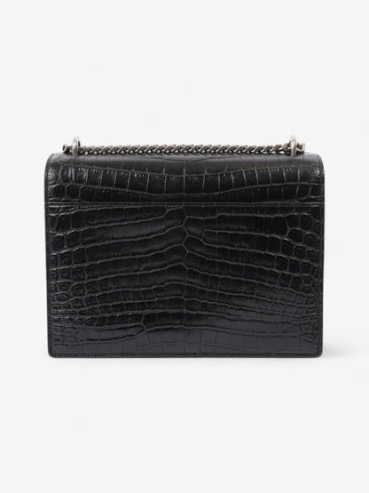 Saint Laurent Sunset Black Embossed Leather Medium