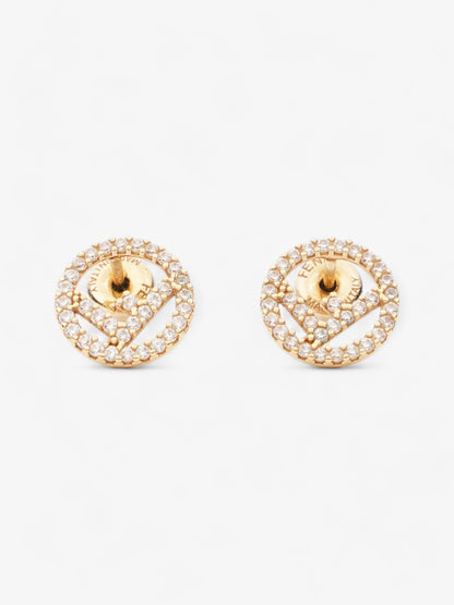 Fendi F Is Fendi Earrings Gold Base Metal