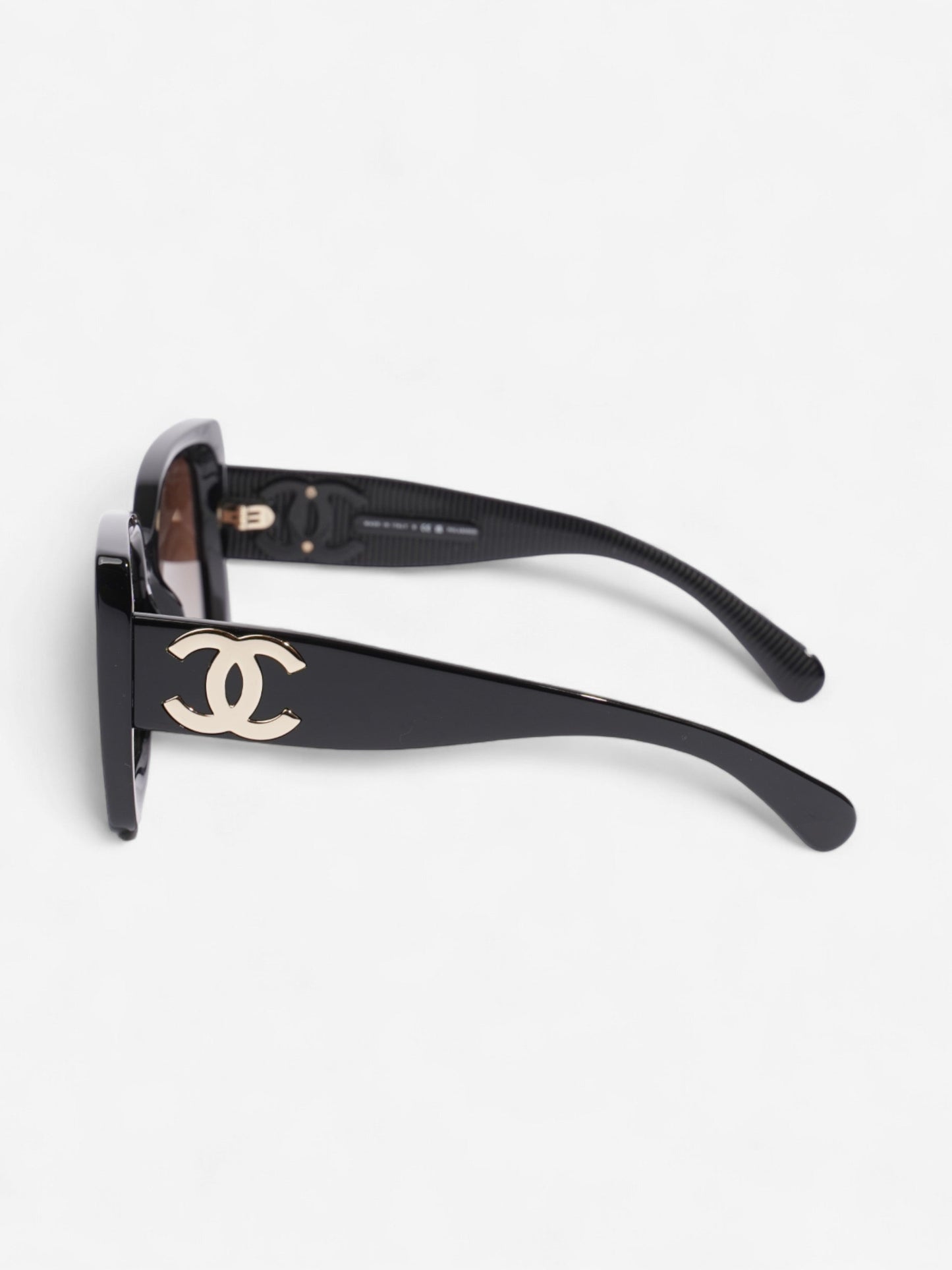Chanel Oversized Pillow Sunglasses Black Acetate 140mm
