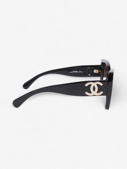 Chanel Oversized Pillow Sunglasses Black Acetate 140mm