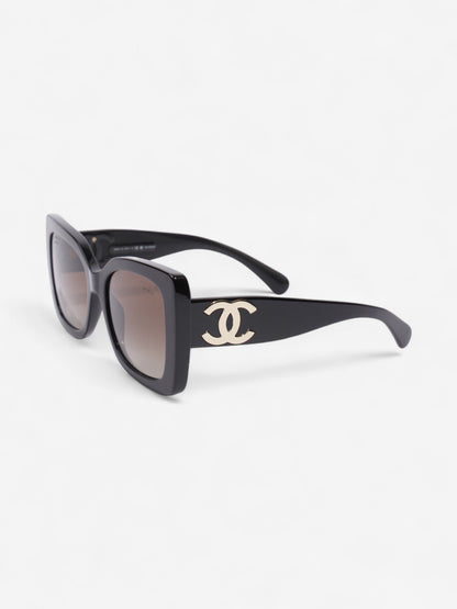 Chanel Oversized Pillow Sunglasses Black Acetate 140mm