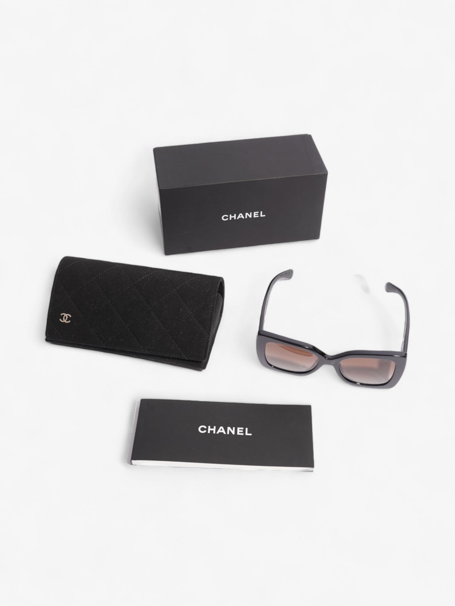 Chanel Oversized Pillow Sunglasses Black Acetate 140mm