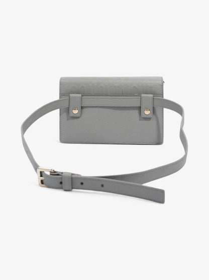 Christian Dior 30 Montaigne 2 In 1 Pouch Grey Calfskin Leather
