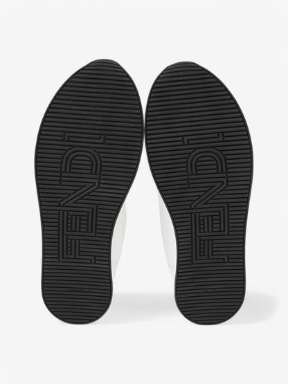 Fendi FFreedom Sneakers White  / Black Technical Fabric EU 41 UK 8