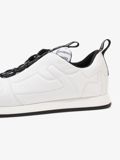 Fendi FFreedom Sneakers White  / Black Technical Fabric EU 41 UK 8