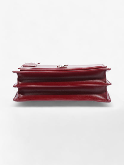 Saint Laurent Sunset Deep Red Calfskin Leather