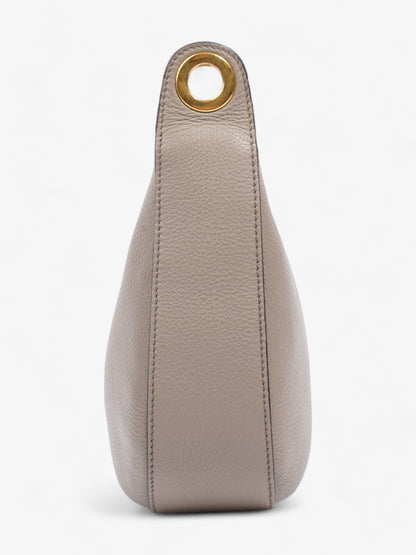 Prada Zipped Hobo Taupe Calfskin Leather