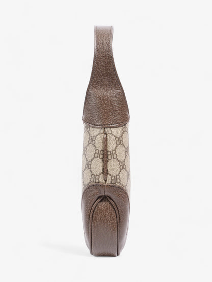 Gucci x Balenciaga Hacker Project Jackie 1961 Beige / Brown Coated Canvas