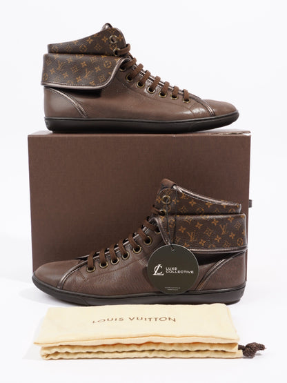 Louis Vuitton Brea Fold Over High-tops  Brown / Brown Monogram Canvas EU 37.5 UK 4.5