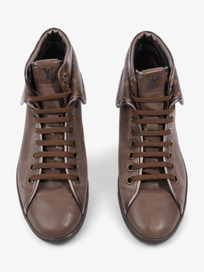 Louis Vuitton Brea Fold Over High-tops  Brown / Brown Monogram Canvas EU 37.5 UK 4.5