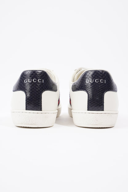 Gucci Ace Sneakers White  / Navy / Red Leather EU 39 UK 6
