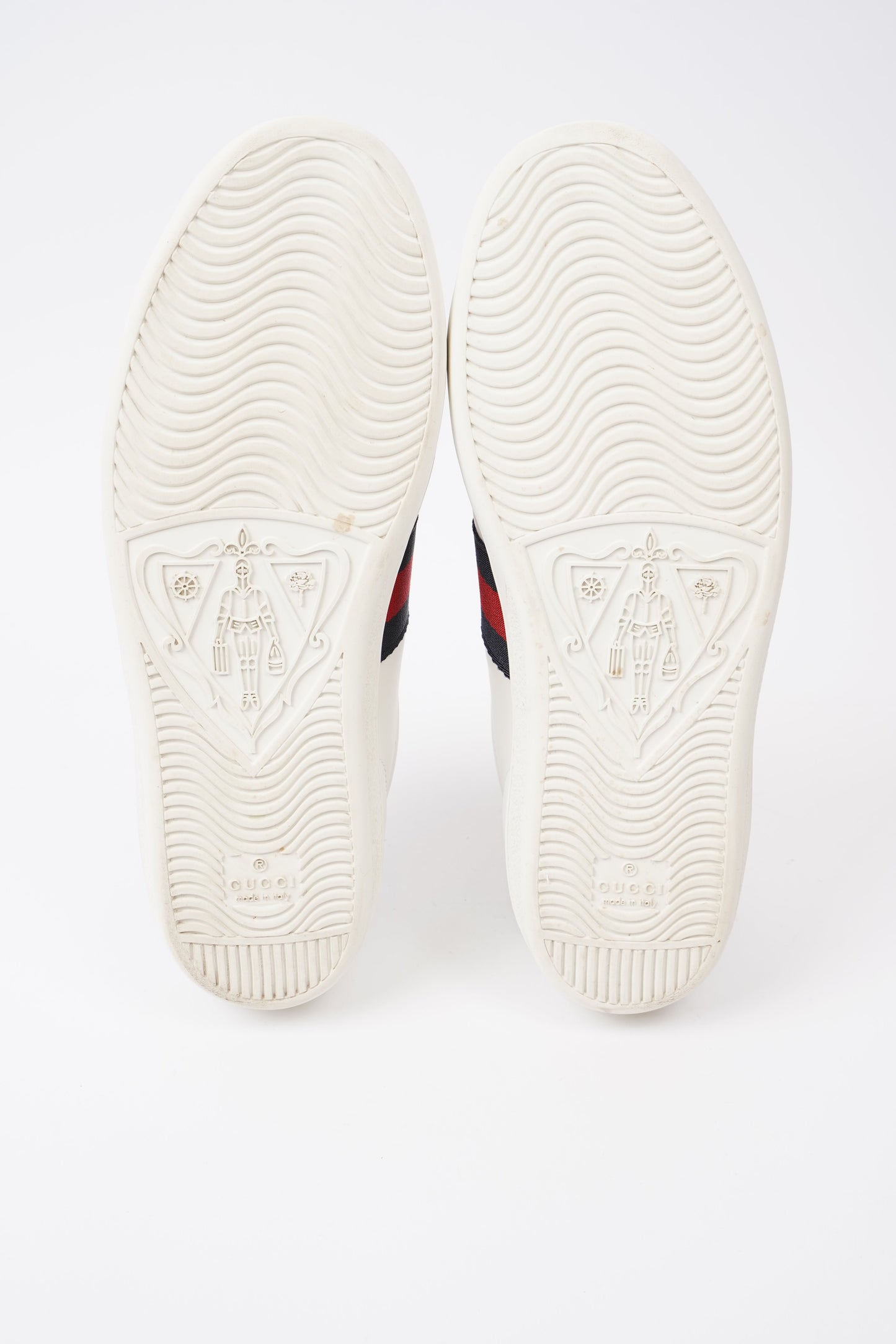 Gucci Ace Sneakers White  / Navy / Red Leather EU 39 UK 6
