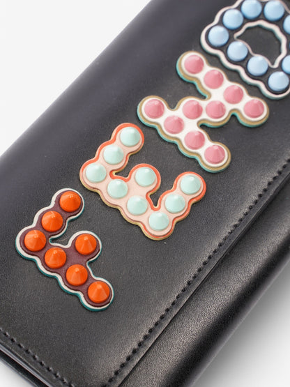 Fendi Wallet On Chain Black / Multicolour Leather