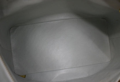 CHANEL Medallion Quilted Caviar Leather Tote Bag White