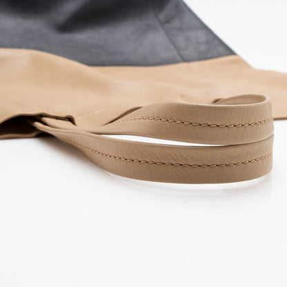 Celine Lambskin Bicolor Cabas Vertical Tote (SHF-15170)