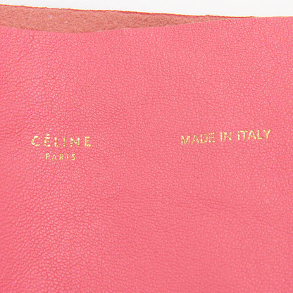 Celine Leather Bicolor Cabas Horizontal Tote - FINAL SALE (SHF-12750)