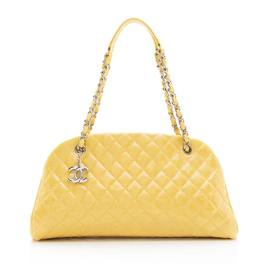 Chanel Aged Calfskin Just Mademoiselle Bowling Bag (SHF-19391)