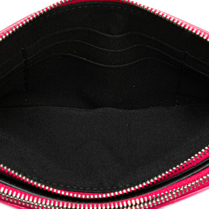 Chanel Bicolor Patent Double Zip Wallet on Chain
