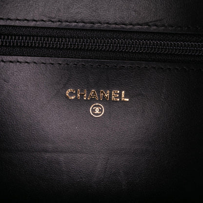 Chanel Bicolor Quilted Lambskin Camellia Wallet on Chain