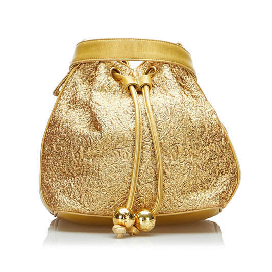 Chanel Brocade Bucket Bag