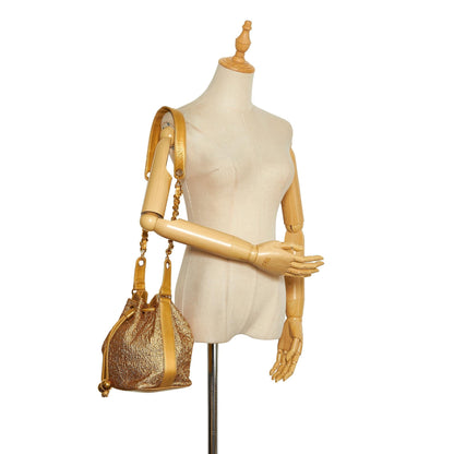 Chanel Brocade Bucket Bag